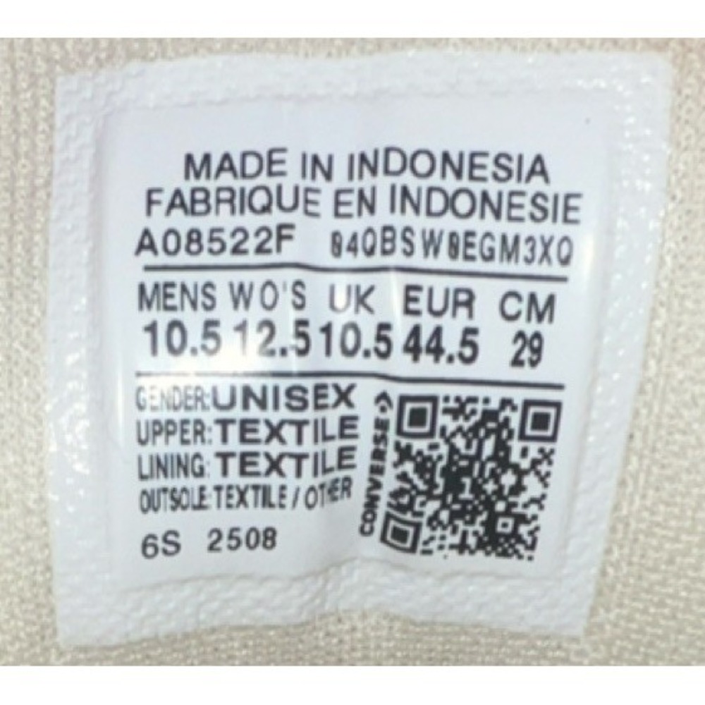 14N11/ Converse All Star White High Top Textile Sneakers Men's Size 10.5 - Picture 10 of 12